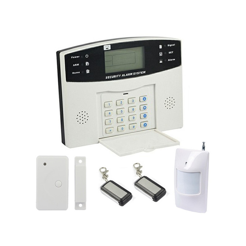 Alarme maison sans-fil et Filaire avec transmetteur GSM EMATRONIC AL01