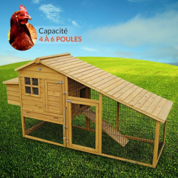 Poulailler en bois LBH JARDIN 3/5 poules - 3190XWR