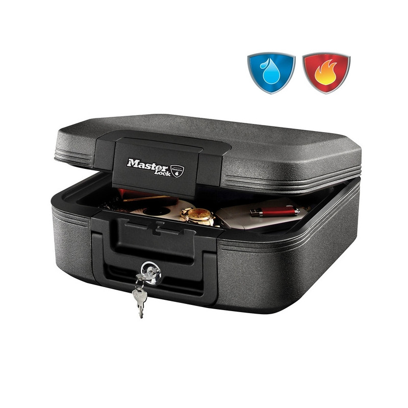 Mallette de sécurité Anti Feu Ignifugé et Étanche - Serrure à Clé - Format M - MASTERLOCK - LCHW20101
