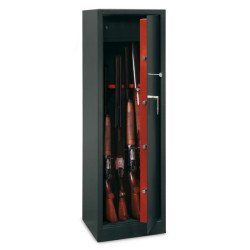 Armoire 10 fusils + coffre interne - Serrure à clé - TECHNOMAX TCH/10  