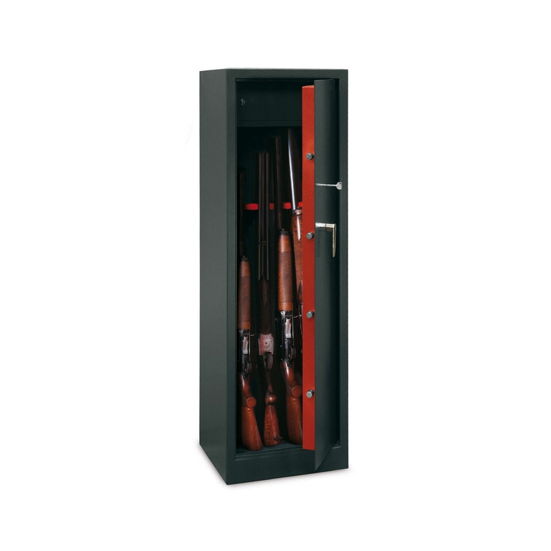 Armoire 10 fusils + coffre interne - Serrure à clé - TECHNOMAX TCH/10  