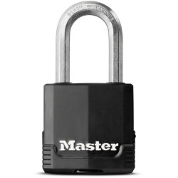 Cadenas Haute Sécurité - A Clé - Acier Laminé Recouvert - Anse M -  MASTERLOCK - M115EURDLF