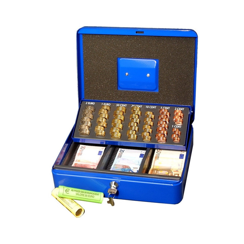 Caissette à monnaie - Serrure à clé - EURO-4-E